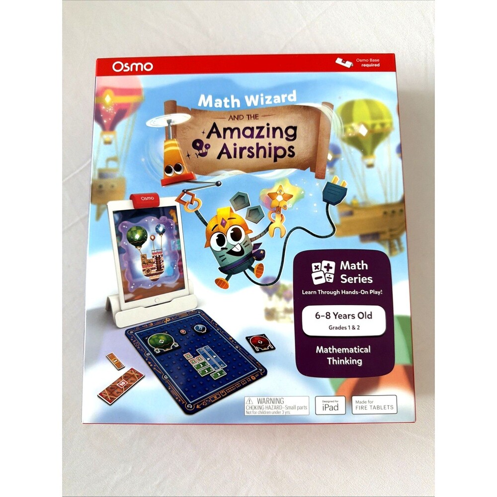 Osmo Math Wizard and the Amazing Airships iPad Fire Tablet Ages 6-8 Grade 1 & 2